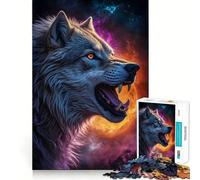 Puzzle de 1000 pièces Loup-Garou Paysage Jeu de mémoire Amusant Surface Lisse sans bavures Défi divertissant pour Les Loisirs (50x75cm)