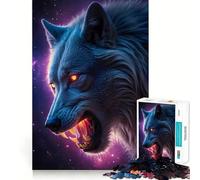 Puzzle de 1000 pièces Loup-Garou Paysage Jeu de réflexion et de précision Découpe de Haute précision Passe-Temps Fascinant pour Les Moments de détente (50x75cm)