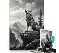 Puzzle de 1000 pièces Loup-Garou Paysage pour Adultes Jeu d'exercice Mental Découpe de précision Bords Lisses Activité relaxante en Groupe à l'intérieur (38x26cm)