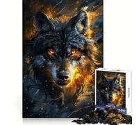 Puzzle de 1000 pièces Loup majestueux pour Adolescents, idéal pour développer la logique et se détendre, Un Cadeau de Noël Parfait (38x52cm)