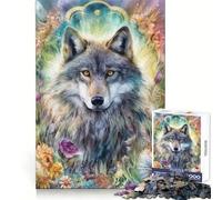 Puzzle de 1000 pièces Loup Spirituel pour Adolescents, Jeu de réflexion et de Loisirs, Design Amusant, Assemblage, Cadeau élégant 50x75cm