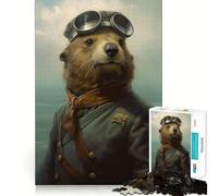 Puzzle de 1000 pièces Loutre de mer Pilote pour Adolescents, Wise Think Toy, Gentle Leisure, Tight Cut, Liste de souhaits du Père Noël (38x52cm)