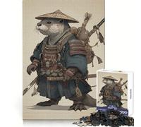 Puzzle de 1000 pièces Loutre Samouraï Guerrier pour Adolescents Jeu Intelligent et divertissant Image à Assembler (50x75cm)
