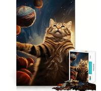 Puzzle de 1000 pièces l'univers est Un Chat pour Adolescents, Jeu de logique et de réflexion, Anti-Stress, découpe précise, Joli Cadeau 38x26cm