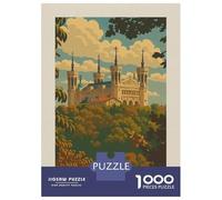 Puzzle De 1000 Pièces Lyon Basilica Travel Puzzles pour Adultes Activités Familiales Stimule Le Cerveau Idéal comme Cadeau pour Toute La Famille 70x50cm/1000pcs