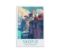 Puzzle de 1000 pièces - Macédoine du Nord, Skopjes. Puzzle en Papier de 1000 pièces, Jouet éducatif pour Adultes et Enfants, Jeu de détente Familial, 50 x 70 cm.