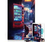 Puzzle de 1000 pièces Machine Puzzle Nuit pluvieuse pour Adultes, Jeu de réflexion et de renforcement des Liens familiaux, découpe de précision, Cadeau créatif (38x26cm)