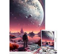 Puzzle de 1000 pièces Magic River Space Jeu Anti-Stress Cadeau d'anniversaire Jeu éducatif avec Poster et fiche de Questions Assortis Dimensions 38x26cm