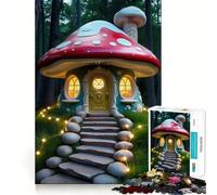Puzzle de 1000 pièces Maison Champignon fantaisiste dans Une forêt enchantée pour Adultes Un Jeu Amusant et ressourçant Assemblage Solide et sécurisé Activité familiale idéale pour Les soirées