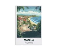 Puzzle de 1000 pièces, Manille, Philippines. Jeu de détente pour Adultes, idéal pour Les étudiants et Les Enfants. Cadeau de Noël ou d'anniversaire. 52 x 38 cm.