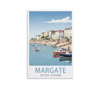 Puzzle de 1000 pièces Margate, Royaume-Uni. Puzzle en Papier adapté aux Adultes, aux Enfants et aux familles. Jeu Anti-Stress. Dimensions : 26 x 38 cm.