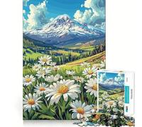 Puzzle de 1000 pièces Marguerites des prés de Montagne pour Adultes, Jeu de logique et de détente, Bords Lisses, Cadeau spécial (38x26cm)