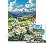 Puzzle de 1000 pièces Marguerites des prés pour Adolescents, Jeu d'entraînement cérébral apaisant et Amusant, Objet d'art à Assembler et à Collectionner (50x75cm)