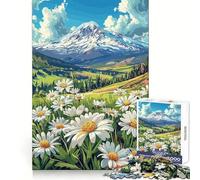 Puzzle de 1000 pièces Marguerites des prés pour Adolescents, Jeu d'entraînement cérébral apaisant et Amusant, Objet d'art à Assembler et à Collectionner (50x75cm)