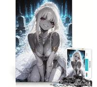 Puzzle de 1000 pièces Mariée Zombie au cimetière Un Jeu de réflexion Amusant et sans Espace,Un Assemblage Parfait,Le pour Les réunions de Famille (50x75cm)