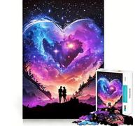 Puzzle de 1000 pièces Mariés - Univers - Ajustement Parfait - Art - Entraînement Mental - Amusant - Temps de Repos - Jeu - Cadeau de Noël apaisant (38x52cm)
