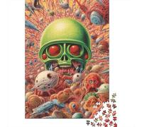 Puzzle de 1000 pièces Martian Menagerie pour adultes et adolescents, puzzle en bois, jeu éducatif, défi, jouet, cadeaux d'anniversaire, 1000 pièces (75 x 50 cm)