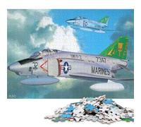 Puzzle de 1000 pièces Mcdonnell Douglas F4 Phan Creative, Puzzle carré en Papier pour Adultes, Cadeau de Noël, 38 x 26 cm / 1000 pièces