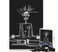 Puzzle de 1000 pièces Méditation avec Figures Blanches pour Adultes, idéal pour Un Esprit Clair, Un Moment de Calme et de détente, Une création mémorable (50x75cm)