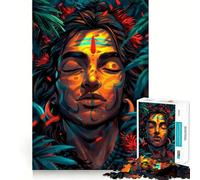 Puzzle de 1000 pièces Méditation de Shiva pour Adolescents, Jeu Intelligent pour Partager Un Moment de complicité, Assemblage d'une Image, œuvre d'art 50x75cm