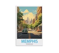 Puzzle de 1000 pièces Memphis, Tennessee, en Bois, pour Adultes et Enfants. Jeu éducatif et détendu pour Toute la Famille. Dimensions : 26 x 38 cm.