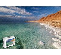 Puzzle de 1000 pièces - Mer Morte Israël Palestine Jordanie Eau de mer Matériau bois grande taille 75 x 40 cm