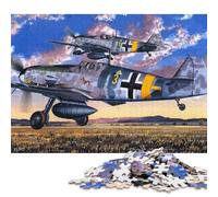 Puzzle de 1000 pièces Messerschmitt Bf109 G4, activité familiale, Cadeau de Noël, 38 x 26 cm / 1000 pièces