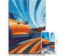 Puzzle de 1000 pièces Mini Cooper Orange et Adolescents en excès de Vitesse - Jeu éducatif et cognitif Amusant - Idée Cadeau Originale et attentionnée - Dimensions:38x26 cm