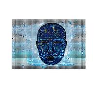 Puzzle de 1000 pièces Mjhkxlj The Blue Binaire Image binaire en bois de qualité pour adultes et enfants, puzzles amusants pour soulager le stress