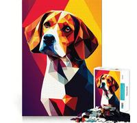 Puzzle de 1000 pièces Mon Chien Beagle pour Adultes Un Cadeau de qualité supérieure pour développer sa mémoire et se détendre (50x75cm)
