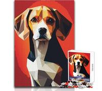 Puzzle de 1000 pièces Mon Chien Beagle - Un Moyen Relaxant d'occuper Son Temps Libre - Découpe précise et régulière - Dimensions 50x75cm