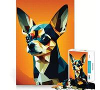 Puzzle de 1000 pièces Mon Chien Chihuahua pour Adolescents Développement de la mémoire, Assemblage sans Stress, Cadeau touchant (50x75cm)