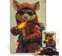Puzzle de 1000 pièces Monsieur Rat pour Adolescents, Jeu de logique et d'adresse, à Partager et à découper avec précision, décoration Murale (38x26cm)