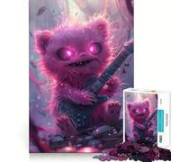 Puzzle de 1000 pièces Monstre de la Guitare pour Adolescents Un Jeu Amusant et sans Interstices,idéal pour Une soirée en Famille (50x75cm)
