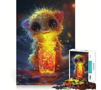 Puzzle de 1000 pièces Monstre des Boissons sans Mousse pour Adultes,Jeu de réflexion,découpe Laser pour Un Assemblage Parfait,activité enrichissante pour Les Jours de Pluie (38x26cm)