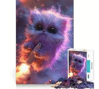 Puzzle de 1000 pièces Monstre fusée pour Adultes,Jeu de réflexion,découpe Laser pour Un Assemblage Parfait,activité enrichissante pour Les Jours de Pluie (38x52cm)
