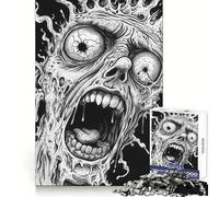 Puzzle de 1000 pièces Monstre Hurlant pour Adolescents améliore la mémoire, se détend, Bords précis, Cadeau créatif (38x26cm)