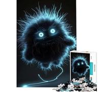 Puzzle de 1000 pièces Monstre Noir Non Pelucheux défi intellectuel et addictif Jeu éducatif Cadeau de Course de Vitesse Manuelle idéal pour Les Anniversaires (Taille 38x26cm)