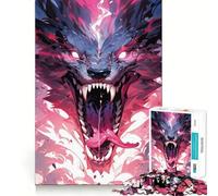 Puzzle de 1000 pièces Monstre Terrifiant pour Adolescents Jeu cognitif et de Loisirs Doux Assemblage de Motifs Pièce d'art 50x75cm