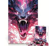 Puzzle de 1000 pièces Monstre Terrifiant pour Adolescents Jeu cognitif et de Loisirs Doux Assemblage de Motifs Pièce d'art 50x75cm
