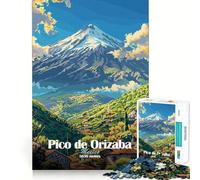 Puzzle de 1000 pièces Montagne Pico de Orizaba pour Adolescents améliore la mémoire, se détend, Bords précis, Cadeau créatif (50x75cm)