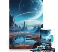 Puzzle de 1000 pièces Montagnes et Planètes pour Adultes pour améliorer sa mémoire et se détendre Décoration Murale aux découpes nettes (38x26cm)
