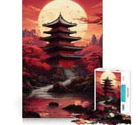 Puzzle de 1000 pièces Montagnes, Lune et Paysage pour Adolescents, idéal pour stimuler Le Cerveau et se détendre Pièce de Collection à Assembler (38x26cm)