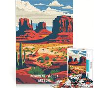 Puzzle de 1000 pièces Monument Valley Majestic Jeu Manuel Cadeau d'anniversaire Cadeaux Uniques pour Un Anniversaire ou Noël 50x75cm