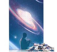 Puzzle de 1000 pièces Moon Blues pour adultes et adolescents, cadeaux de réveillon de Noël. 1000 pièces (38 x 26 cm).