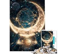 Puzzle de 1000 pièces Moon Munchkin Activités Amusantes à la Maison Défi Difficile Jouet Anti-Stress pour Les 14 Ans et Plus (38x26cm)