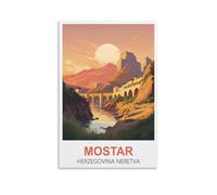 Puzzle de 1000 pièces, Mostar Herzégovine Neretva, Puzzles pour Adultes de 1000 pièces, Puzzles stimulants, Jeu de Puzzle, Cadeau d'anniversaire pour Femmes et Hommes, 38 x 26 cm