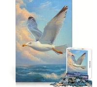 Puzzle de 1000 pièces Mouette en vol pour Adultes et Adolescents Un pour se ressourcer, se détendre et s’évader grâce à sa découpe Lisse (38x52cm)