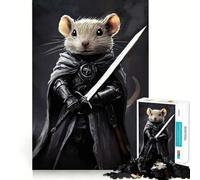 Puzzle de 1000 pièces Mouse Knight pour Adolescents, Puzzle cérébral Relaxant, Cadeau de qualité supérieure (38x26cm)