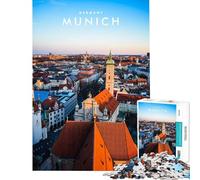 Puzzle de 1000 pièces Munich Jeu Familial Stimulant l'intelligence et la mémoire (38x26cm)